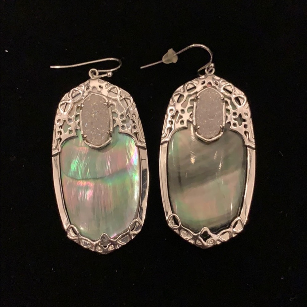 Kendra Scott silver drop earrings